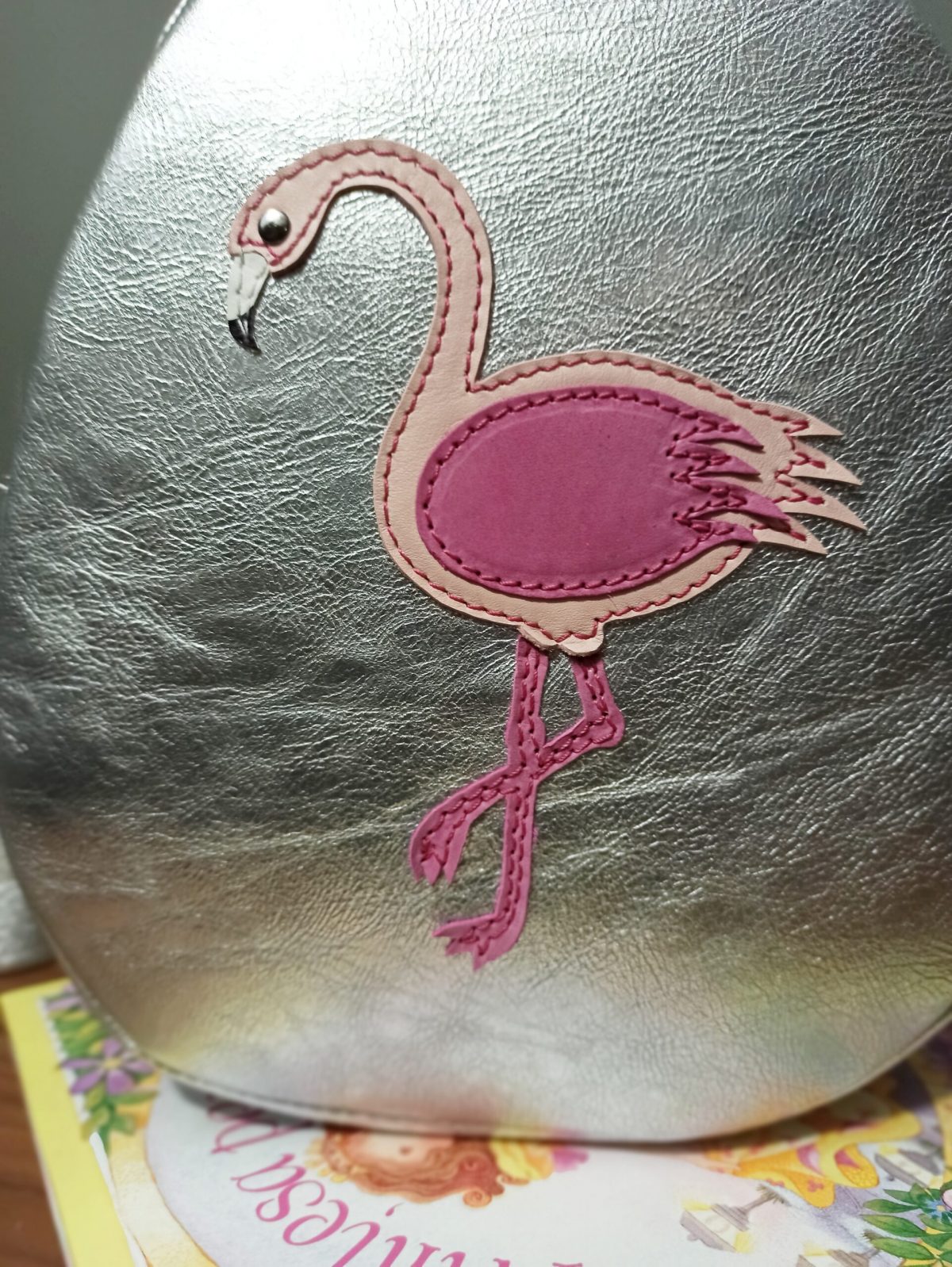 Rucsac gradinita din piele naturala *Flamingo*